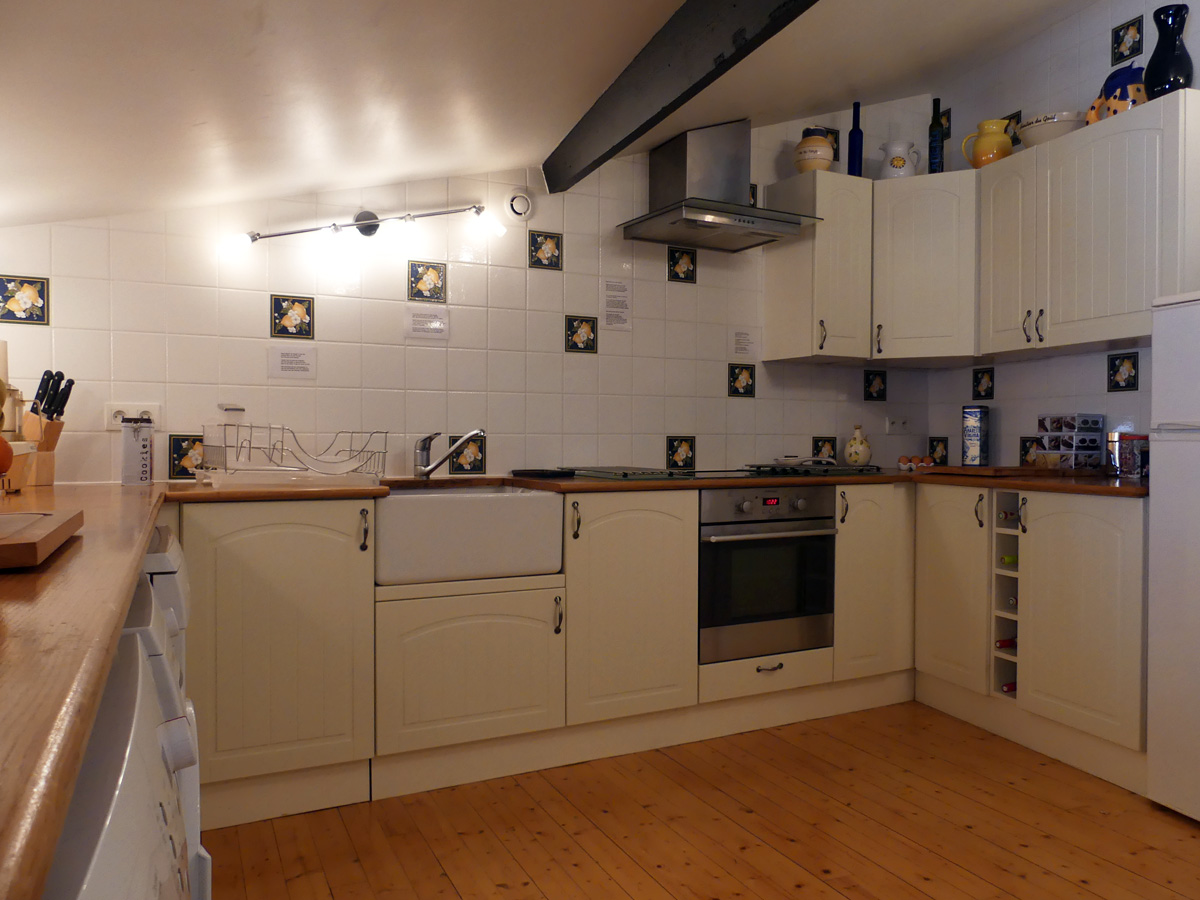 Fitted Kitchen at Courtyard House in Sigournais